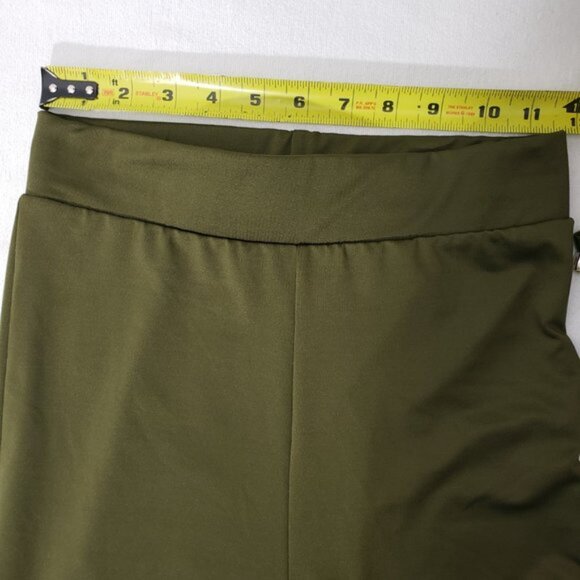 Stripper Extraordinaire 2pc Olive Green Outfit Halter Tube Top - Picture 2 of 11